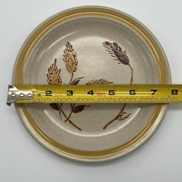 Salad Plate - Continental Reece Stoneware Wheat Design - Japan - Picture 3 of 3